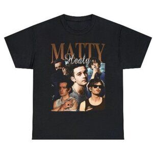 Matty Healy Homage 90s Vintage T Shirt Indie Rock Band Graphic Fan Gift Retro